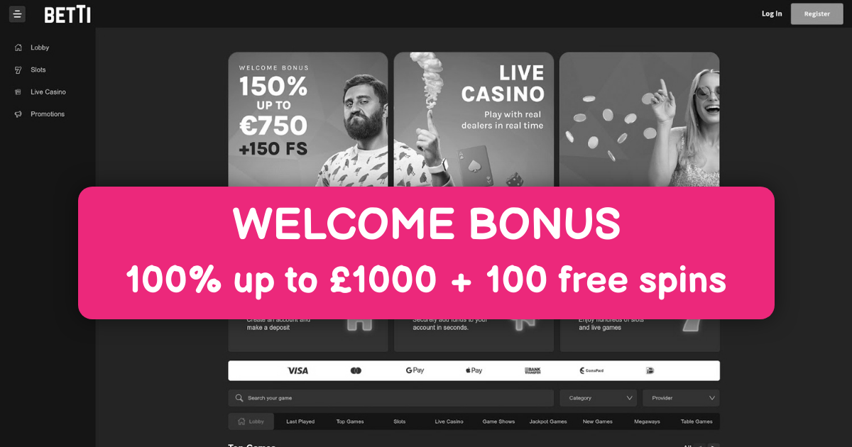 Betti Casino welcome bonus